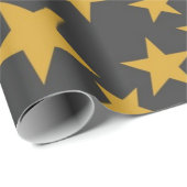 Papier Cadeau Motif d'étoiles (Coin rond)