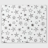 Papier Cadeau Motif d'étoiles (Plat)