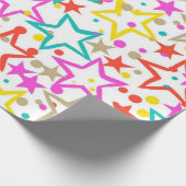 Papier Cadeau Motif d'étoiles (Coin)