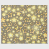 Papier Cadeau Motif d'étoiles (Plat)