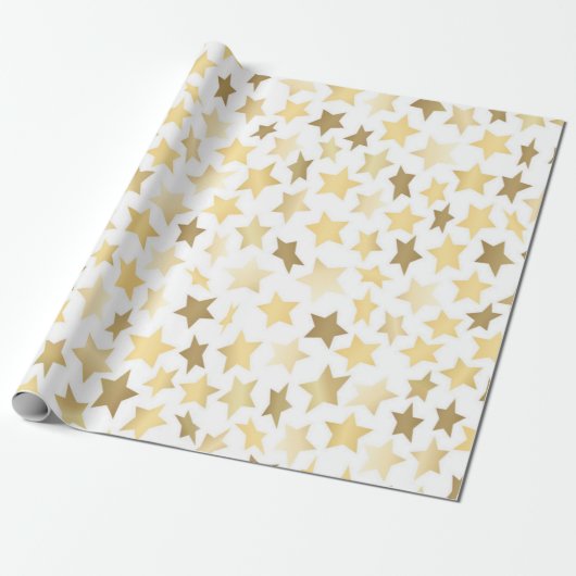 Papier Cadeau Motif d'étoiles (Déroulé)