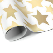 Papier Cadeau Motif d'étoiles (Coin rond)