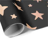Papier Cadeau Motif d'étoiles (Coin rond)