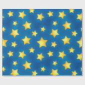 Papier Cadeau Motif d'étoiles (Plat)