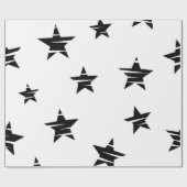 Papier Cadeau Motif d'étoiles (Plat)