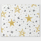 Papier Cadeau Motif d'étoiles (Plat)