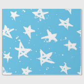 Papier Cadeau Motif d'étoiles (Plat)