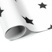 Papier Cadeau Motif d'étoiles (Coin rond)