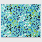 Papier Cadeau Motif d'étoiles (Plat)
