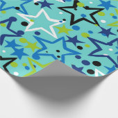 Papier Cadeau Motif d'étoiles (Coin)