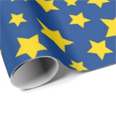Papier Cadeau Motif d'étoiles (Coin rond)
