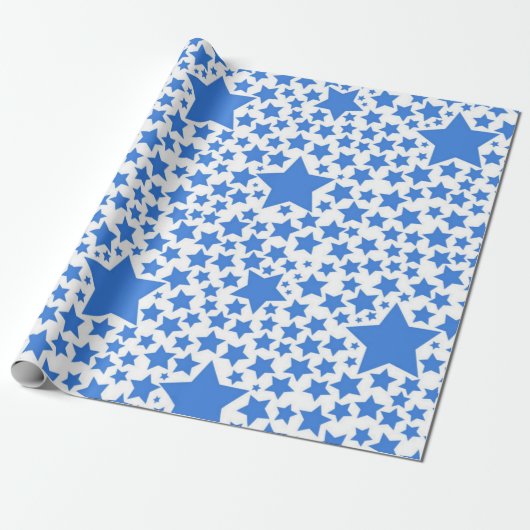 Papier Cadeau Motif d'étoiles (Déroulé)