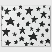 Papier Cadeau Motif d'étoiles (Plat)