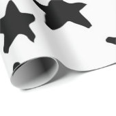Papier Cadeau Motif d'étoiles (Coin rond)