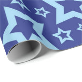 Papier Cadeau Motif d'étoiles (Coin rond)
