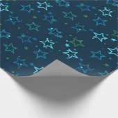 Papier Cadeau Motif d'étoiles (Coin)
