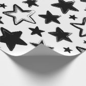 Papier Cadeau Motif d'étoiles (Coin)