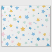 Papier Cadeau Motif d'étoiles (Plat)
