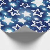 Papier Cadeau Motif d'étoiles (Coin)