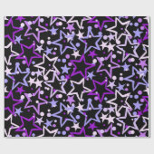 Papier Cadeau Motif d'étoiles (Plat)