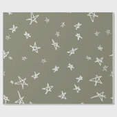 Papier Cadeau Motif d'étoiles (Plat)