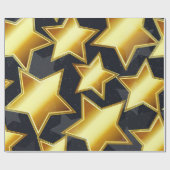 Papier Cadeau Motif d'étoiles (Plat)