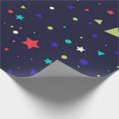 Papier Cadeau Motif d'étoiles (Coin)