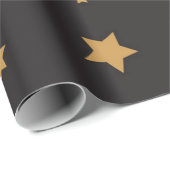 Papier Cadeau Motif d'étoiles (Coin rond)