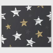 Papier Cadeau Motif d'étoiles (Plat)