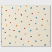 Papier Cadeau Motif d'étoiles (Plat)