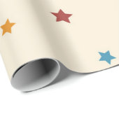 Papier Cadeau Motif d'étoiles (Coin rond)