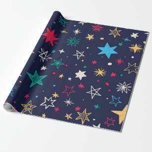Papier Cadeau Motif d'étoiles