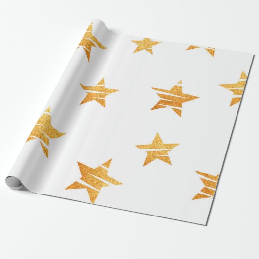 Papier Cadeau Motif d'étoiles (Déroulé)