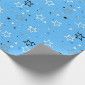 Papier Cadeau Motif d'étoiles (Coin)