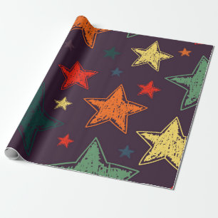 Papier Cadeau Motif d'étoiles