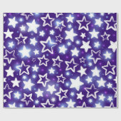 Papier Cadeau Motif d'étoiles (Plat)