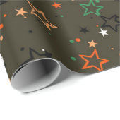 Papier Cadeau Motif d'étoiles (Coin rond)