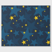 Papier Cadeau Motif d'étoiles (Plat)