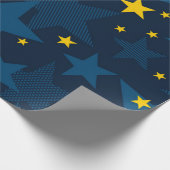 Papier Cadeau Motif d'étoiles (Coin)