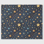 Papier Cadeau Motif d'étoiles (Plat)