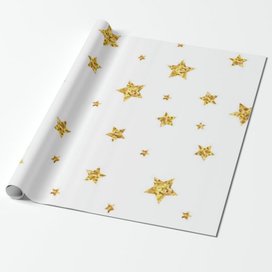 Papier Cadeau Motif d'étoiles (Déroulé)
