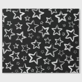 Papier Cadeau Motif d'étoiles (Plat)