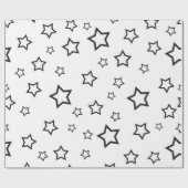 Papier Cadeau Motif d'étoiles (Plat)