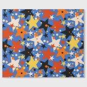 Papier Cadeau Motif d'étoiles (Plat)