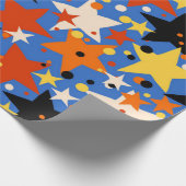 Papier Cadeau Motif d'étoiles (Coin)