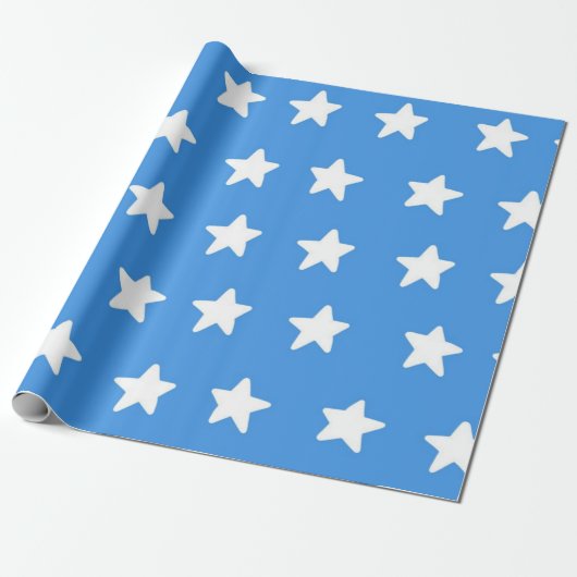 Papier Cadeau Motif d'étoiles (Déroulé)