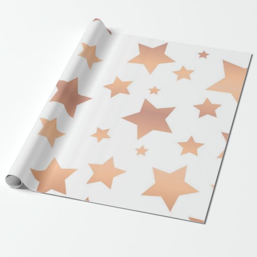 Papier Cadeau Motif d'étoiles (Déroulé)