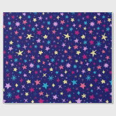 Papier Cadeau Motif d'étoiles (Plat)