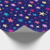 Papier Cadeau Motif d'étoiles (Coin)