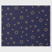 Papier Cadeau Motif d'étoiles (Plat)